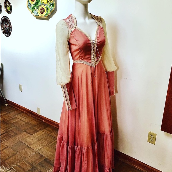 VINTAGE 70s GUNNE SAX BLACK LABEL ‘PRINCESS DREAM DRESS’ size 9 - Picture 5 of 9